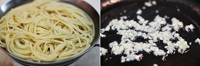 봄을 알리는 파스타요리!! 베이컨&토마토 스파게티