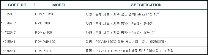 휴대형디스포점도계,VISCOSITY METERS