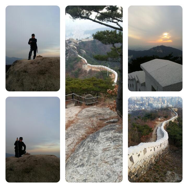 인왕산정상에서 본 이미지