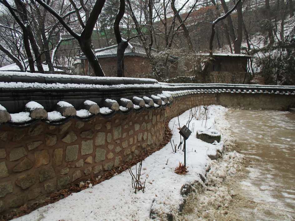 길상사의 설경